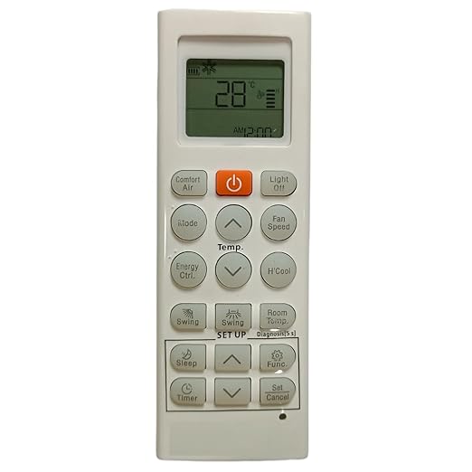 LG AC Compatible/Replacement | AC Remote | Easy to use and navigate with multiple settings.