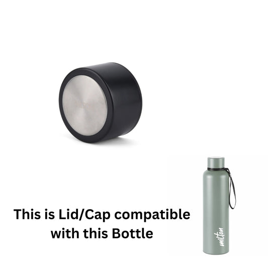 Aura Thermosteel Spare Lid Compatible with Milton Aura 1000ml | Leak-Proof Replacement Cap (Grey)