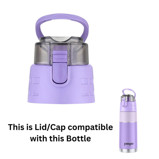 Pexpo Cardio Double Lock Sipper Cap/Lid | Compatible Replacement Sipper Lid for Pexpo Cardio Bottles | Non-Original Bottle Cap