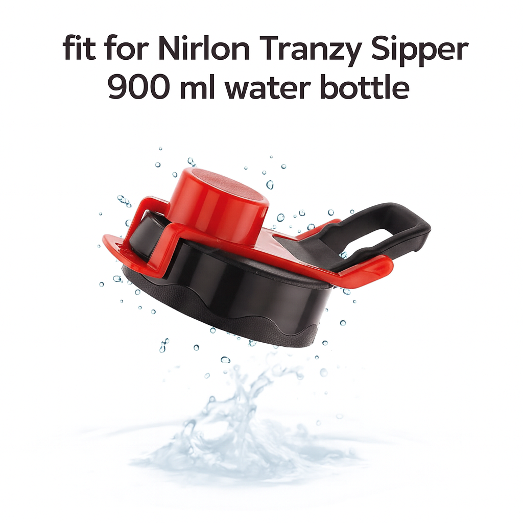 Spare Lid For Nirlon Tranzy Sipper Bottle – 900ml Stainless Steel Single Wall Water Bottle (Lid Cap Only)
