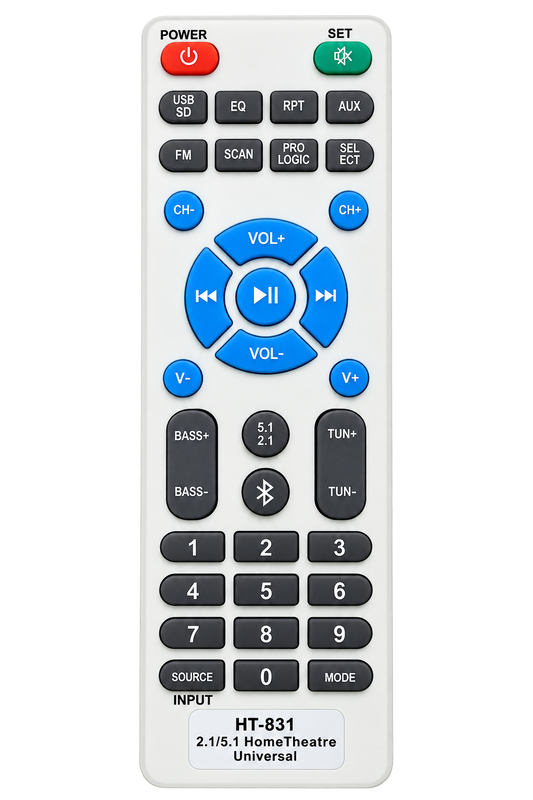 18 In1 Home Theater Universal Remote (Different Body Please Check Second Image) Compatible for Zebro-nics Philip MMS-4040F Mitsun IT-1800suf IT-401 SUF Intex f&d Target