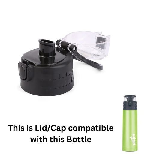 Milton Spare Atlantis Assemble Lid Compatible for 400ml / 600ml Water Bottle Strong Replacement Cap with Spill-Proof Closure