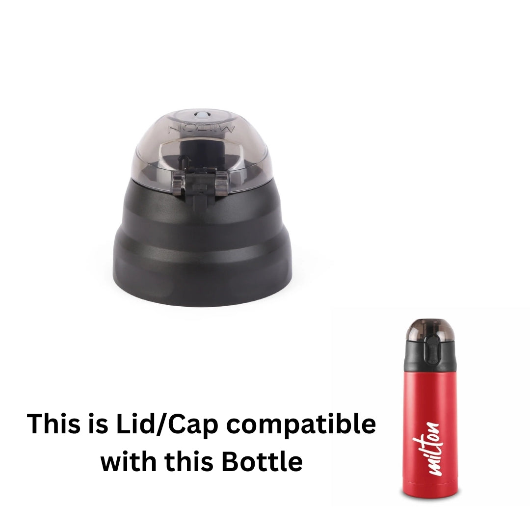 Milton Spare Crown Assemble Lid Compatible for 400ml / 600ml Water Bottle‚ Leak Proof Replacement Cap with Tight Seal