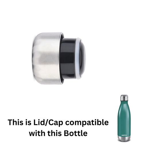 Milton Spare Duo Dlx Lid with Ring Compatible for 350ml / 500ml / 750ml Water Bottle ‚Easy Carry Replacement Cap with Secure Seal