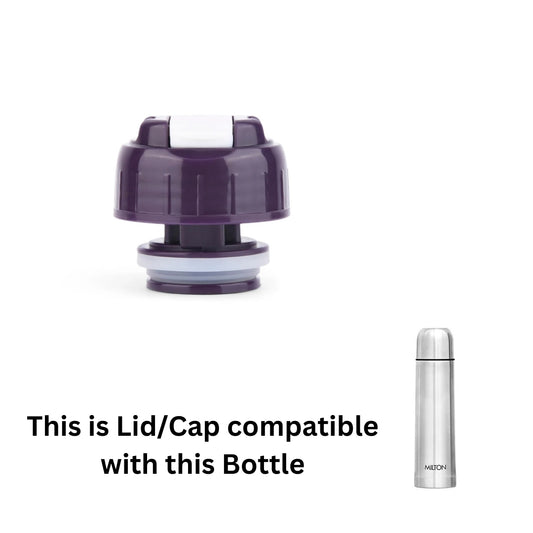 Milton Spare Bullet Assemble Flip Lid Compatible for 350ml / 500ml Water Bottle ‚ One-Hand Flip Top Replacement Cap (Black, Leak Proof)