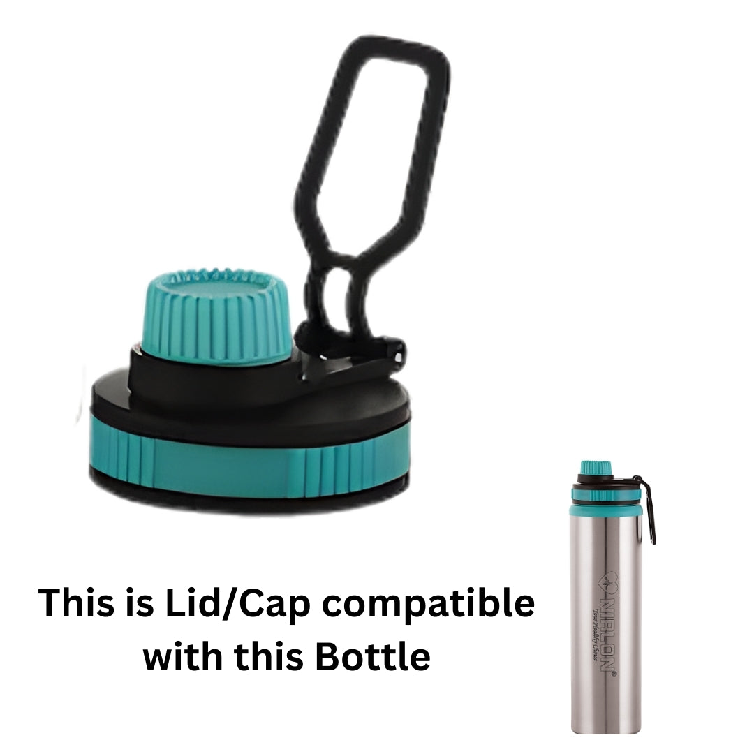 NIRLON Eco Star Stainless Steel Water Bottle 900 ml Spare Lid/Cap | Compatible Replacement Bottle Lid (Non-Original)