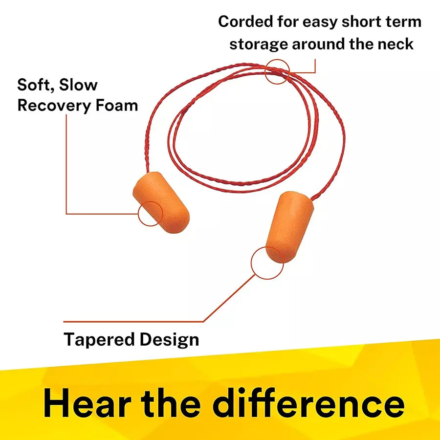 Travel Sleep Strap Noise Reducer ; Earplugs & Soft Foam Earplugs Sleeping Noise Cancelling for Hearing Protection (3 Pairs)