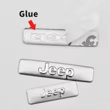39mm Car Metal Logo Key Emblem Sticker for Jeep Renegade & Compass | Premium Zinc Alloy Key Decoration | Scratch-Resistant Auto Key Badge
