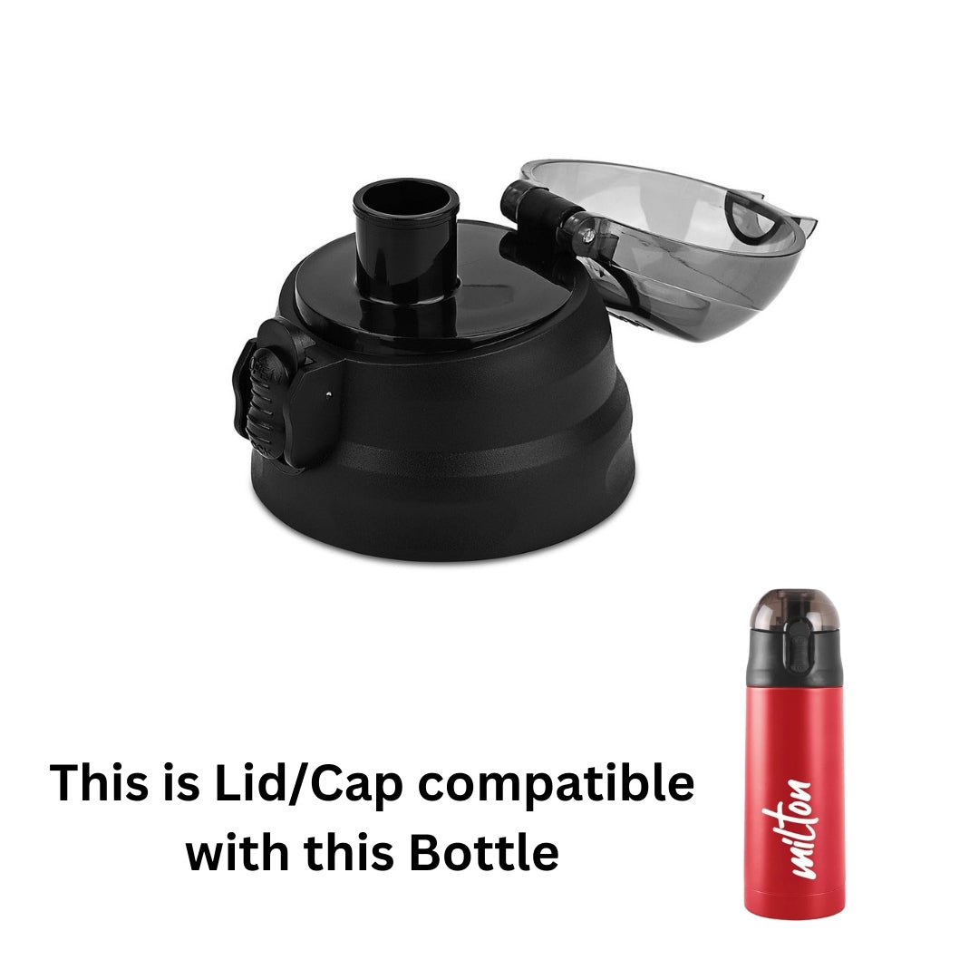 Spare Lid for Milton New Crown Thermosteel Bottle – Flip Cap with Safety Lock (900ml) (Lid/Cap Only)