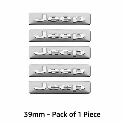 39mm Car Metal Logo Key Emblem Sticker for Jeep Renegade & Compass | Premium Zinc Alloy Key Decoration | Scratch-Resistant Auto Key Badge