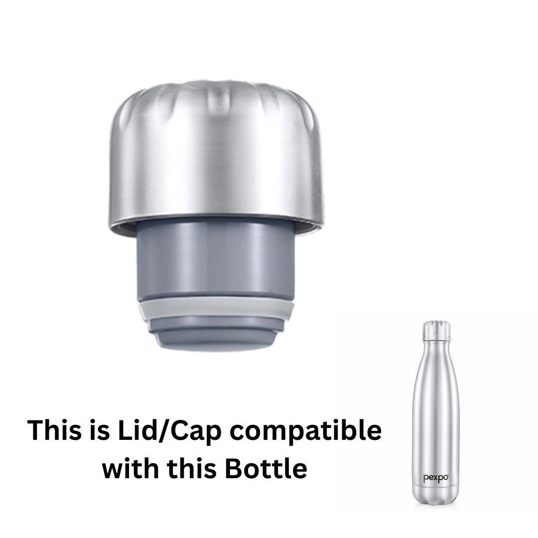 Pexpo Steel Cap/Lid | Compatible Replacement Steel Lid for Pexpo Electro & Echo Bottles | Non-Original Bottle Cap