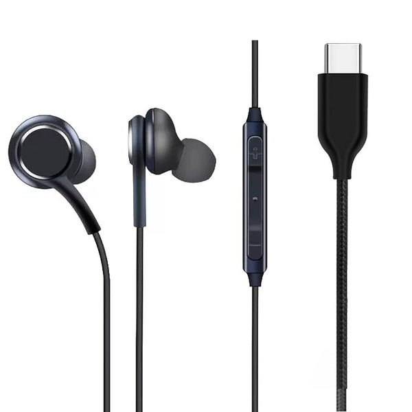 Type-C Metallic Headphones with Mic and Volume Controller Flymaster Shop