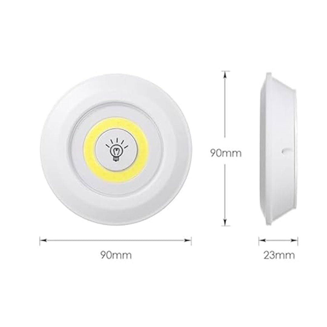 Wireless Smart LED Under Cabinet Lights (Pack of 3)– Battery Powered Night Lamps with Remote Control for Kitchen, Wardrobe, Cupboard, Stairs – Best Gift for Home Lighting.