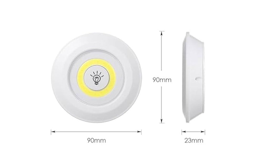 Wireless Smart LED Under Cabinet Lights (Pack of 3)– Battery Powered Night Lamps with Remote Control for Kitchen, Wardrobe, Cupboard, Stairs – Best Gift for Home Lighting.