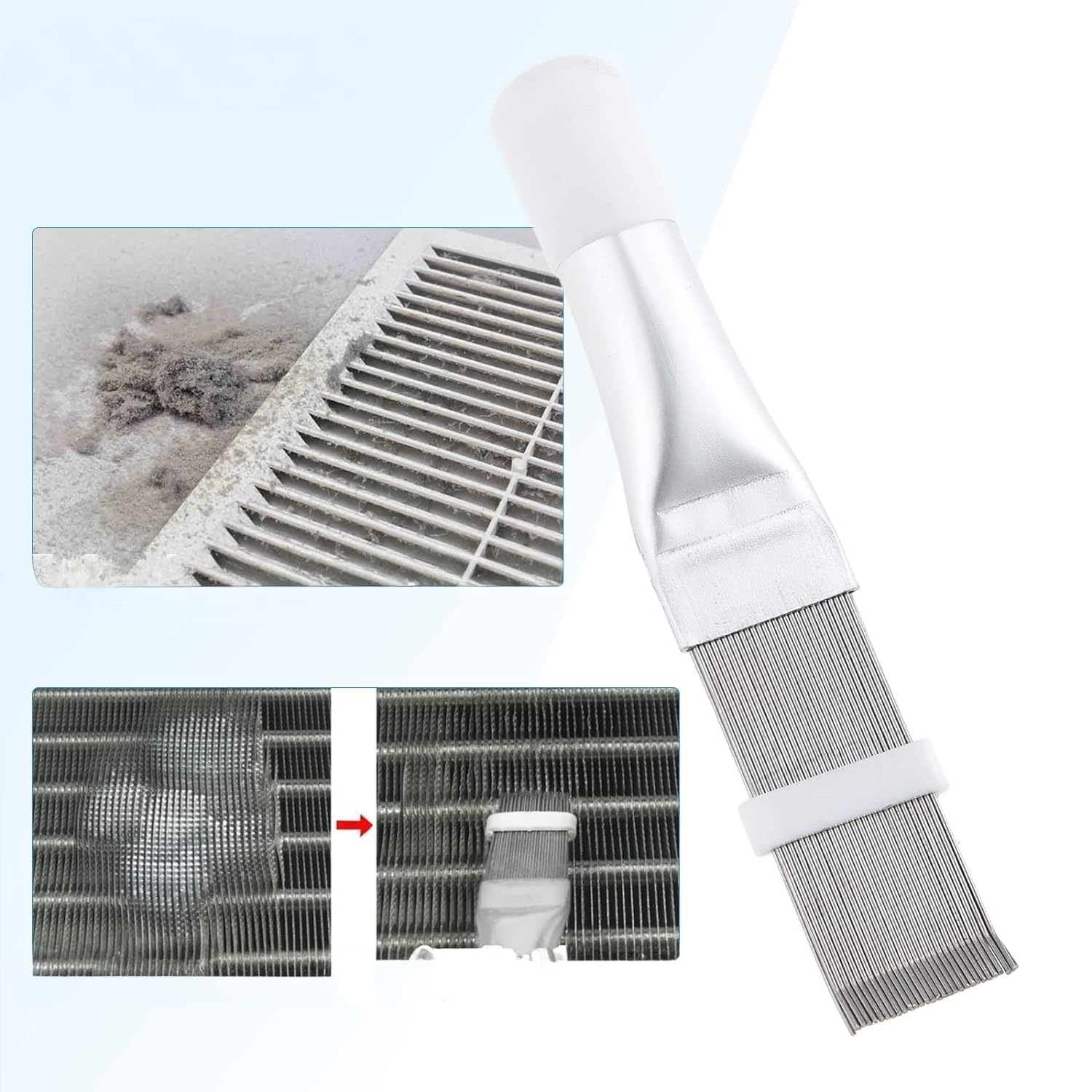 AC Condenser, Evaporator, and Radiator Fins | Air Conditioner Maintenance | Straightens, Cleans, and Improves Air Flow - Flymaster Shop