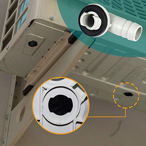 Air Conditioner Drain Hose Connector Elbow Fitting,with Universal 5.2 Ft AC Drain Hose kit for Mini-Split Condensate Unit & Window Units - Flymaster Shop