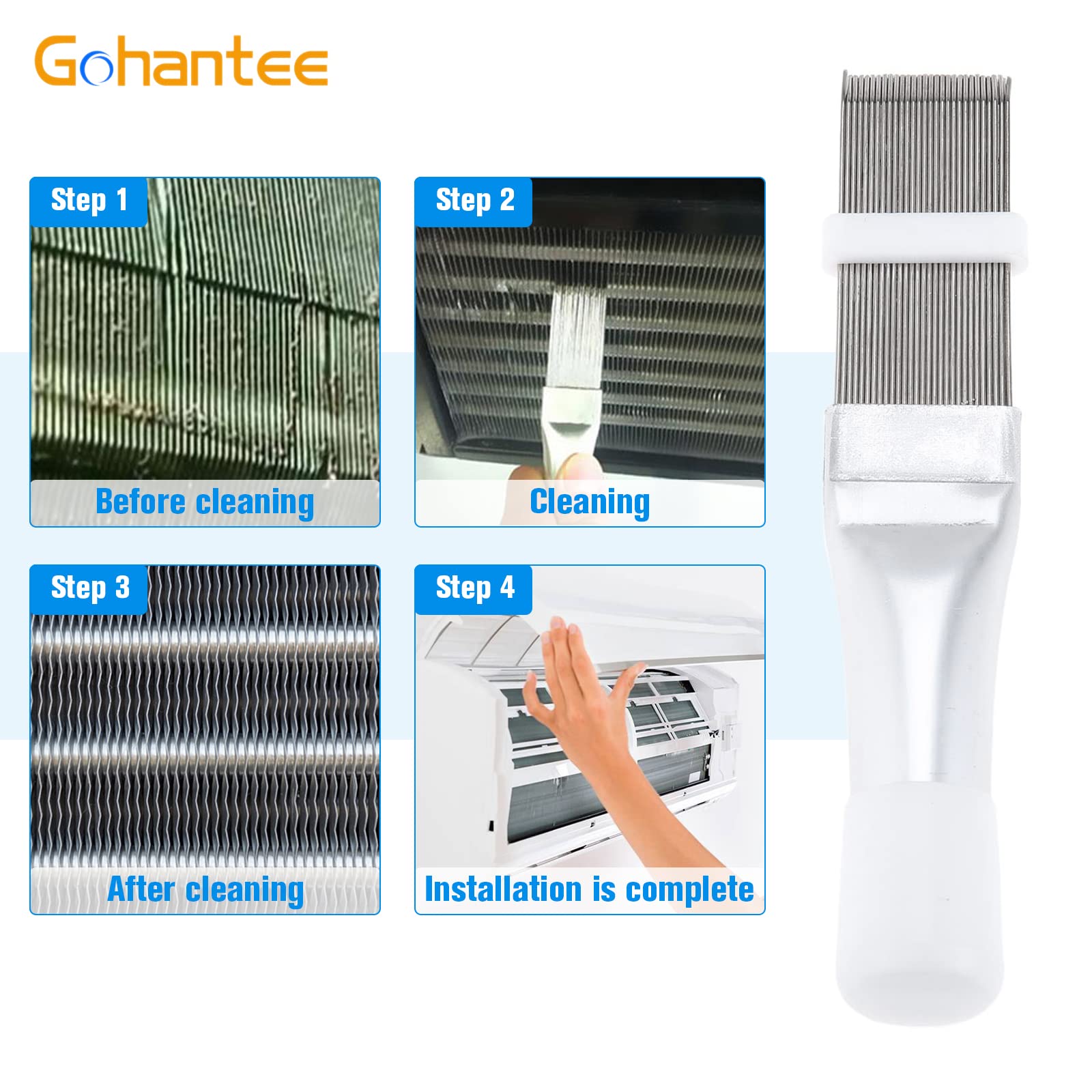 Air Conditioner Fin Comb | AC Condenser Fin Straightener Cleaner Tool | Pack of 2 - Flymaster Shop