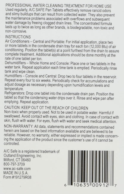 Air Conditioner Pan Cleaner Tablets – Easy-to-Use Cleaning Solution for AC Drain Pans | Pack of 6 Tablets - Flymaster Shop