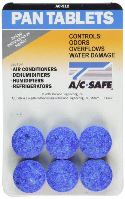 Air Conditioner Pan Cleaner Tablets – Easy-to-Use Cleaning Solution for AC Drain Pans | Pack of 6 Tablets - Flymaster Shop