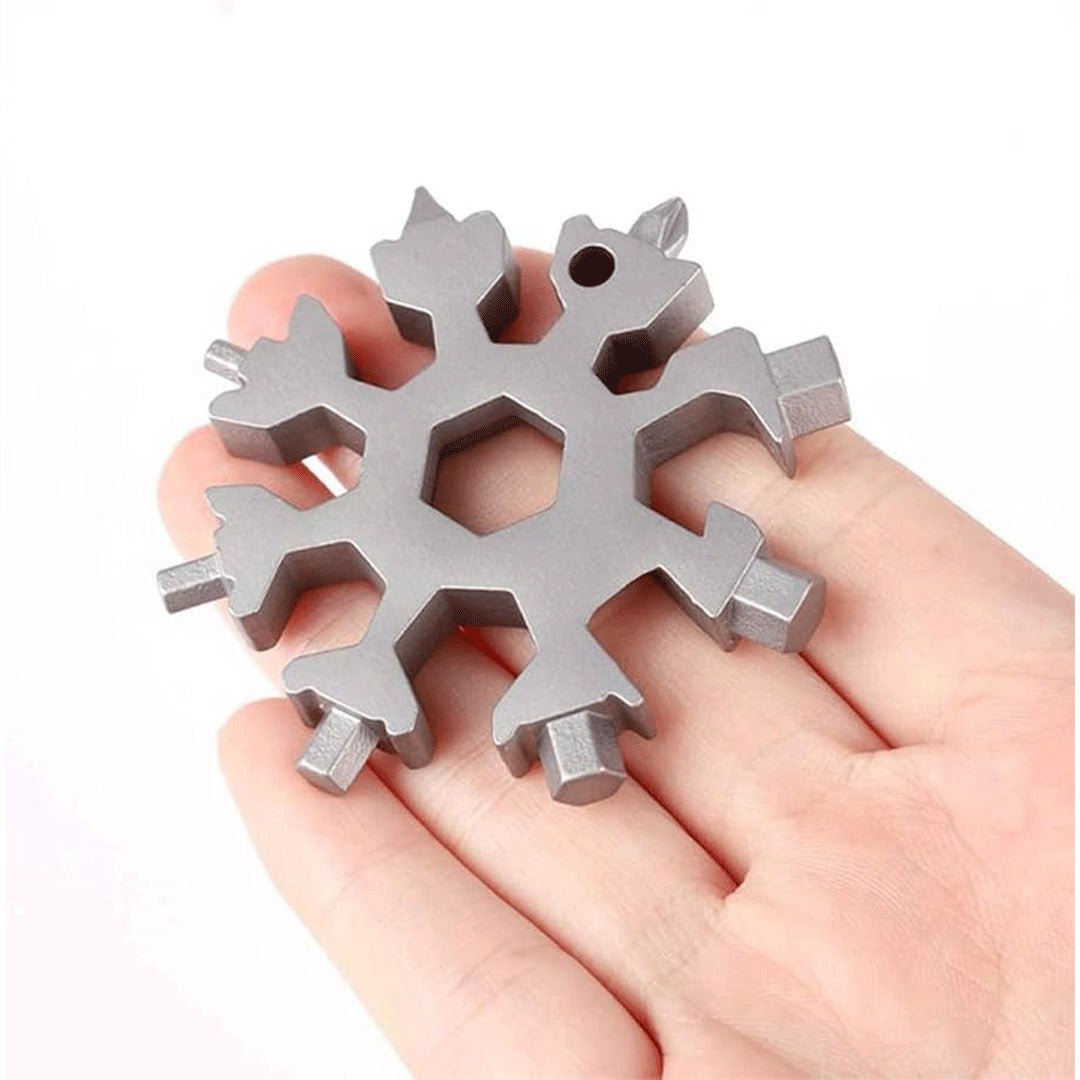 All-in-1 Multi-Tool - High-Carbon Steel Spanner, Hex Wrench, Screwdriver, Bottle Opener (Silver) - Flymaster Shop