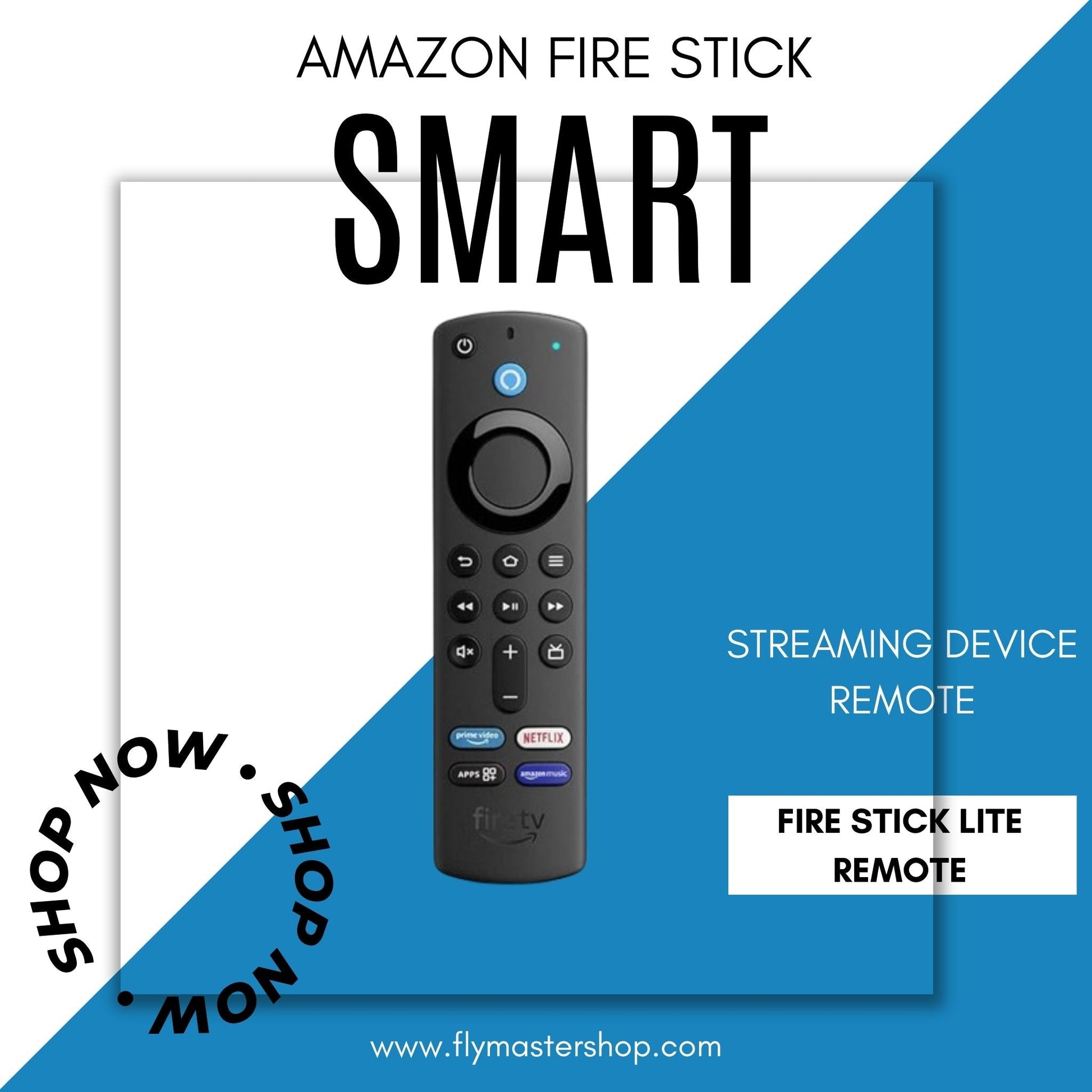 Amazon Fire Stick Remote Control | Full Functionality, Easy Navigation & Voice Search. - Flymaster Shop