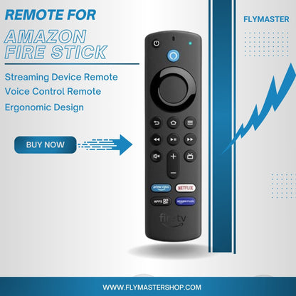 Amazon Fire Stick Remote Control | Full Functionality, Easy Navigation & Voice Search. - Flymaster Shop