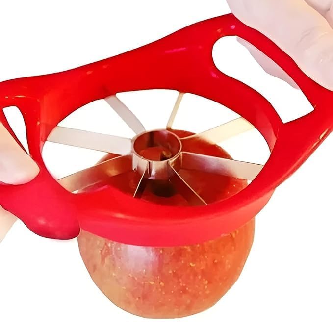Apple Slicer, Corer, Cutter, Divider with 8 Stainless Steel Sharp Blades,Premium Dainty Gadget for Apples and More, Green (Model-2) - Flymaster Shop