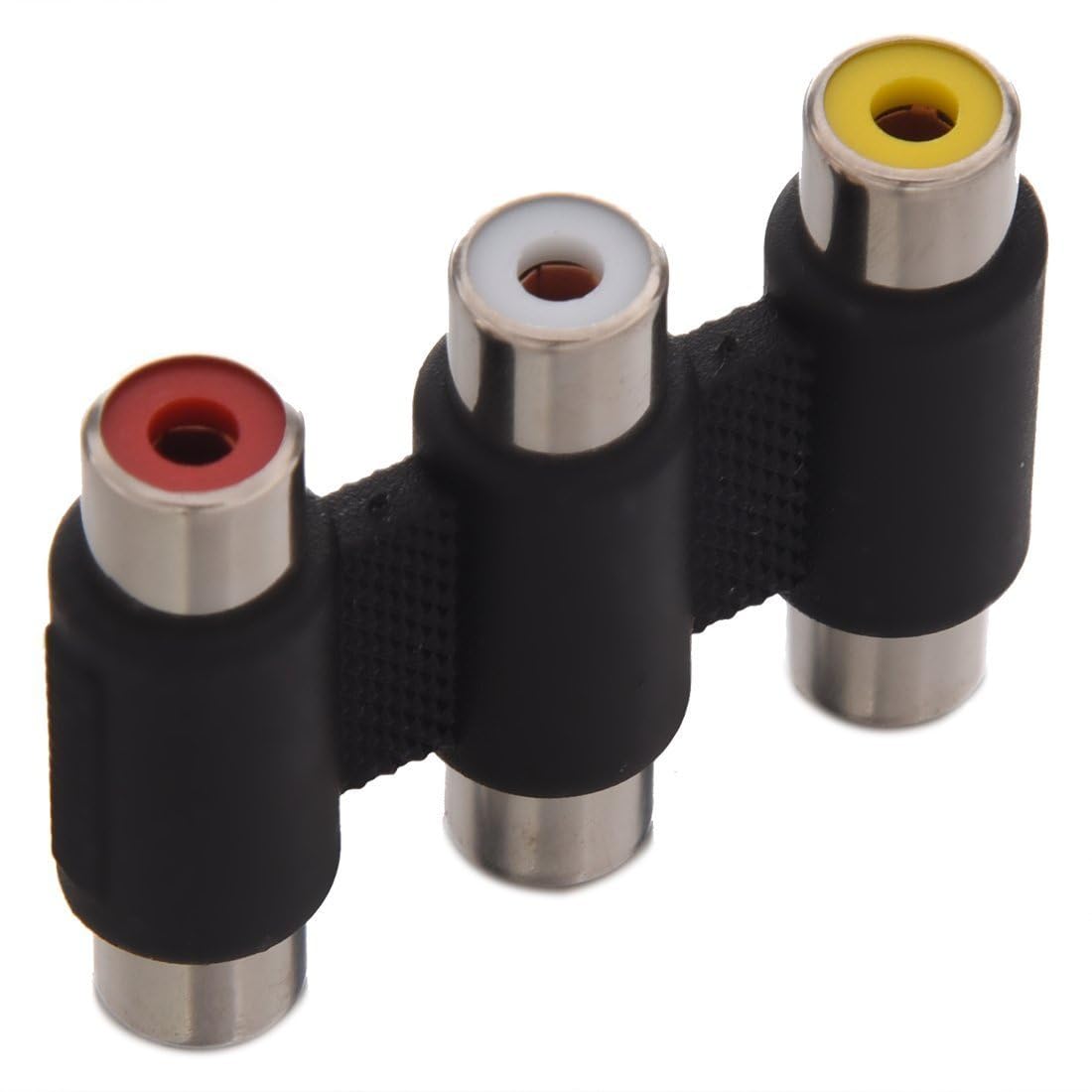 AV Audio Video | Electronics Accessories | Allows for Easy Coupling of 3 RCA Female Connectors - Pack of 2 - Flymaster Shop