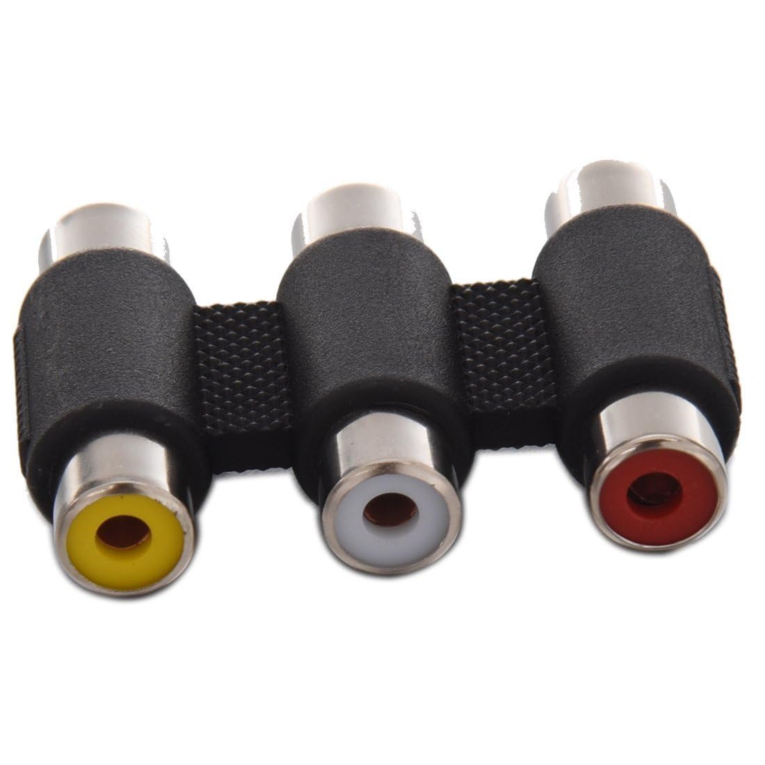 AV Audio Video | Electronics Accessories | Allows for Easy Coupling of 3 RCA Female Connectors - Pack of 2 - Flymaster Shop