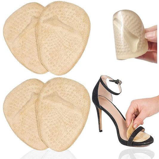 Ball of Foot Cushions, Metatarsal Pads, High Heel Inserts, Forefoot Cushions and Soft Gel Insole Pads, Ideal for Women Mortons Neuroma & Metatarsal Foot Pain Relief (4 pcs) - Flymaster Shop