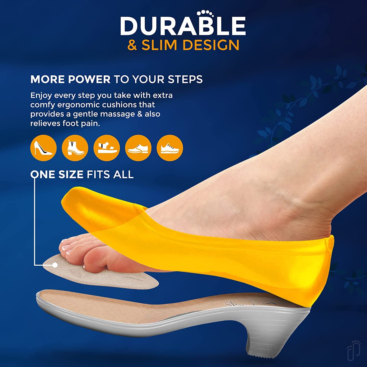 Ball of Foot Cushions, Metatarsal Pads, High Heel Inserts, Forefoot Cushions and Soft Gel Insole Pads, Ideal for Women Mortons Neuroma & Metatarsal Foot Pain Relief (4 pcs) - Flymaster Shop