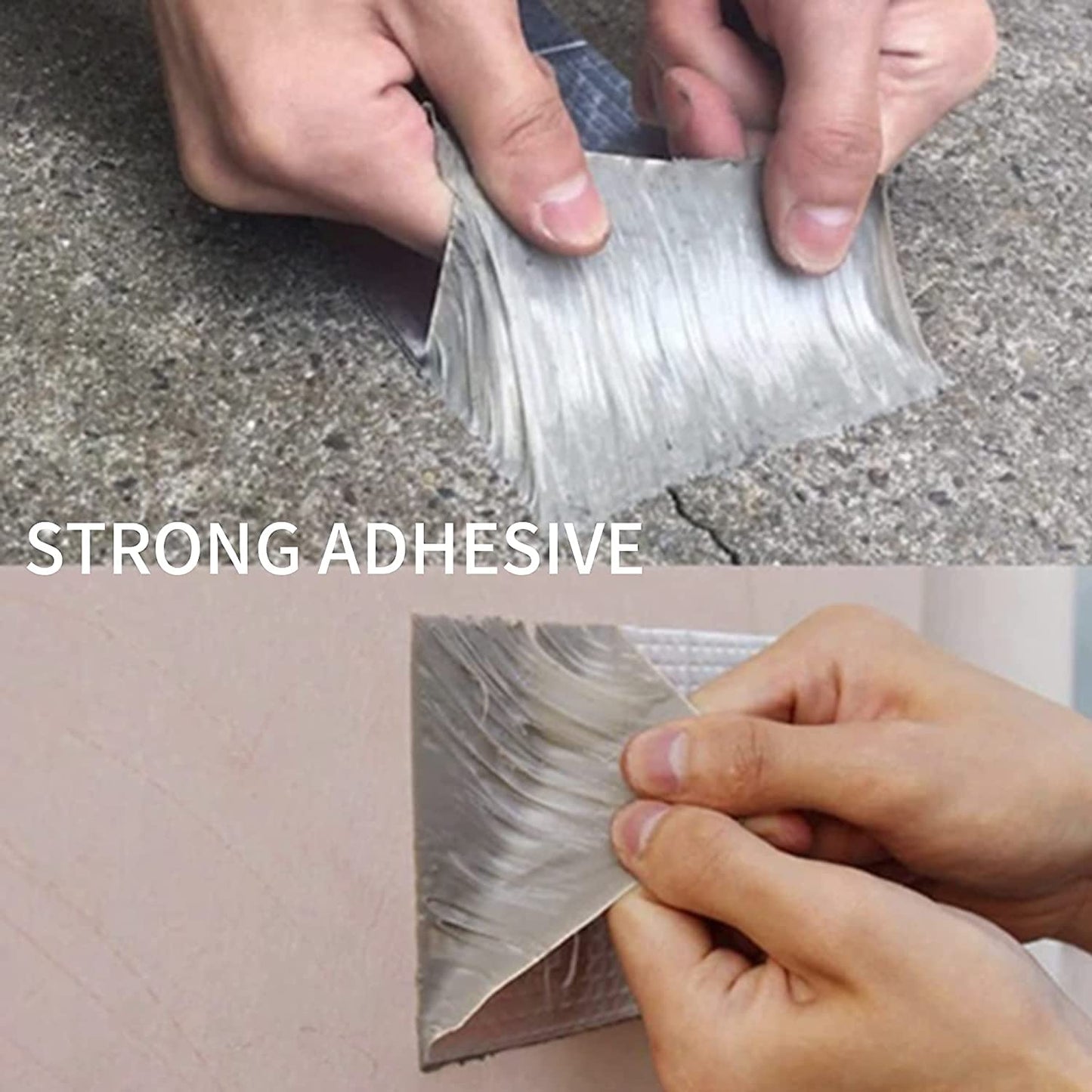 Butyl Tape Waterproof Tape, 2 inch x 16 feet, Aluminum Foil Tape Butyl Sealant Tape for RV Repair, Window, Silicone, Boat and Pipe Sealing, Glass & EDPM Rubber Roof Patching, Silver - Flymaster Shop
