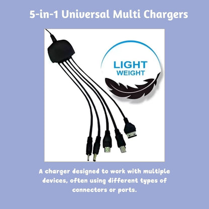 Charger | Flymaster 5 In 1 | Universal Compatibility, Includes Cable - Flymaster Shop