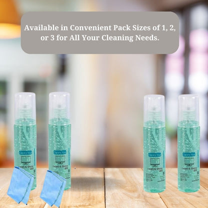 Cleaner Fluid Gel LCD Cleaning Kit, Liquid Solution with Cloth to Clean Mobile/Laptop Screen Pack of 3 - Flymaster Shop