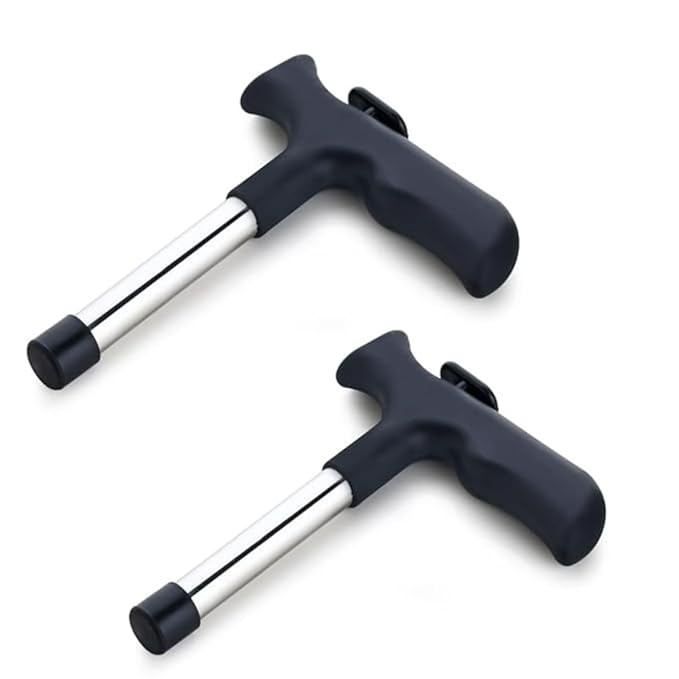 Coconut Opener Set of 2 – Stainless Steel Drill Cutter with Cleaner Stick for Effortless Coconut Water Extraction | Easy 3-Step Process | Multicolor. - Flymaster Shop