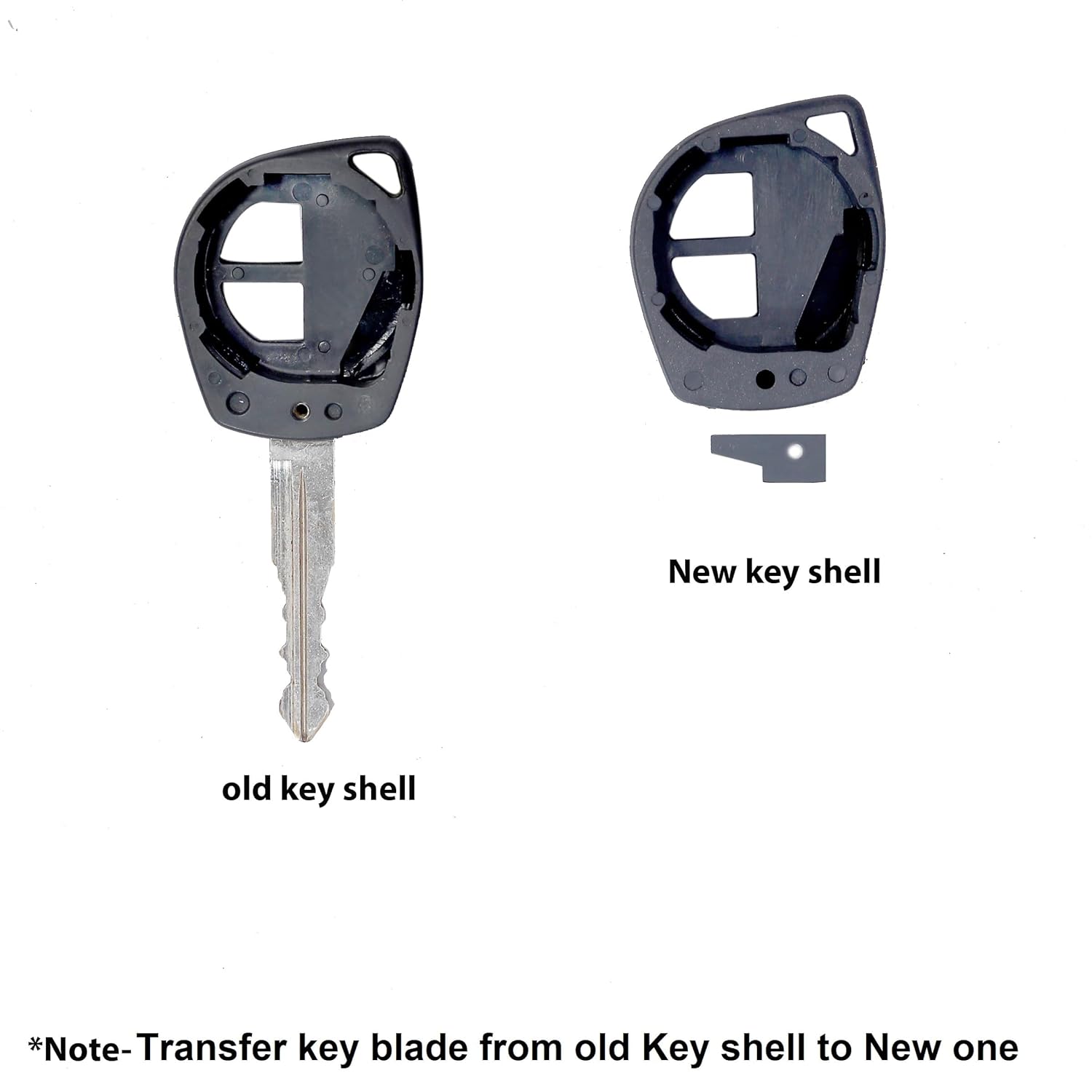 Combo Key Shell & Cover Set for Maruti Suzuki Models - Ciaz, Brezza, Jimny, Baleno, S-Cross, Celerio, Ignis, New Ertiga | No Key Included - Flymaster Shop