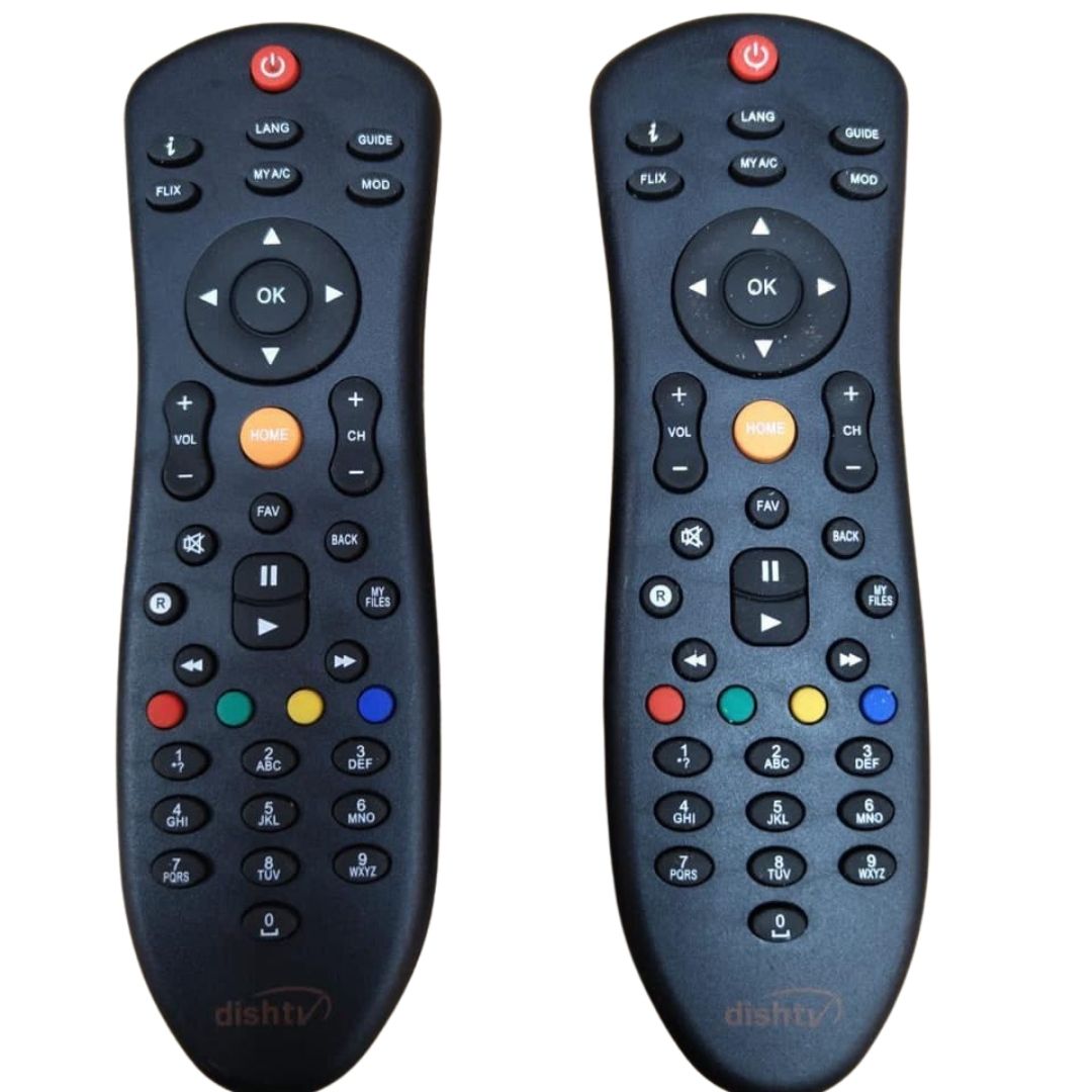 Compatible Dish TV Remote Control Replacement for All Dish TV SD/HD DTH with Recording Set Top Box. - Flymaster Shop