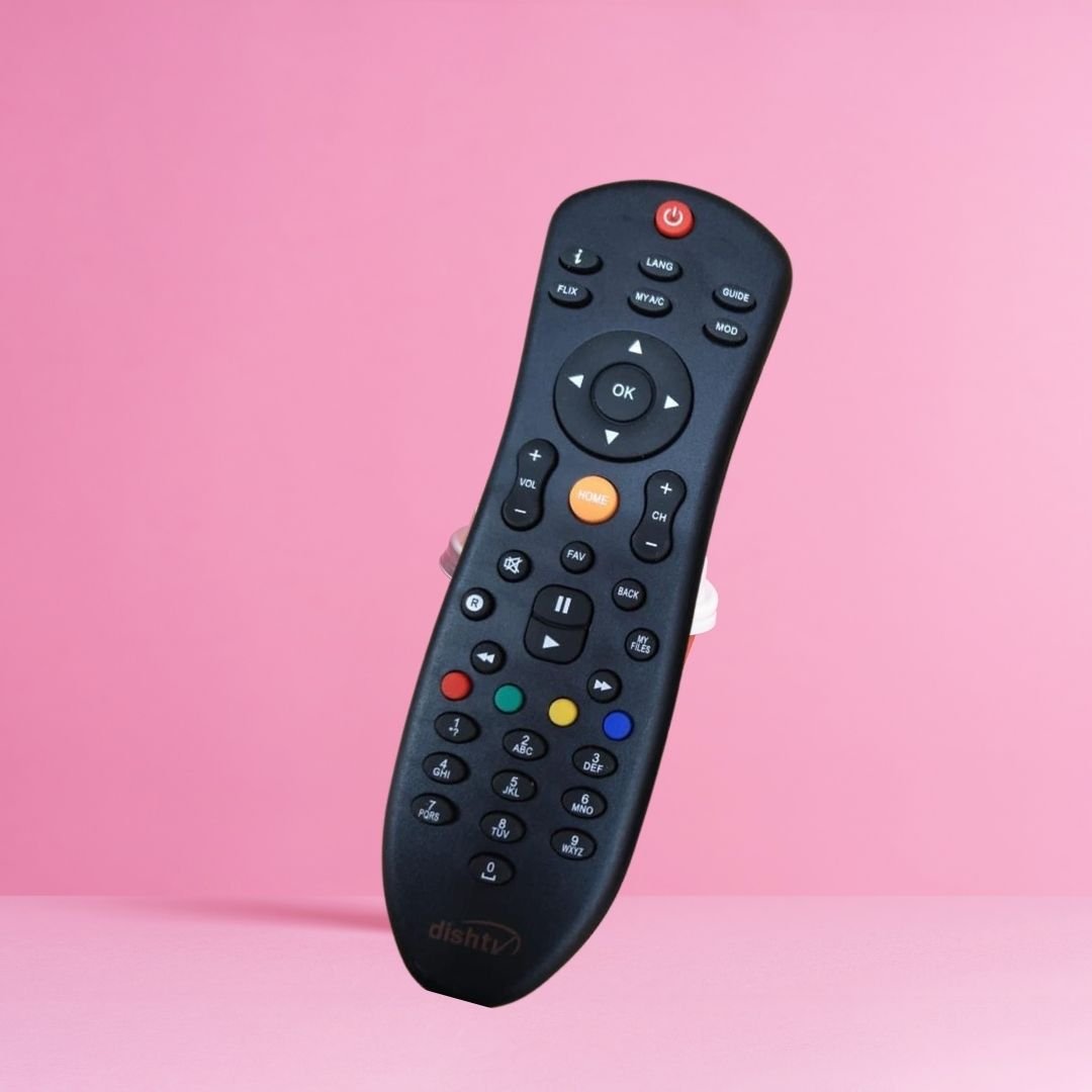 Compatible Dish TV Remote Control Replacement for All Dish TV SD/HD DTH with Recording Set Top Box. - Flymaster Shop