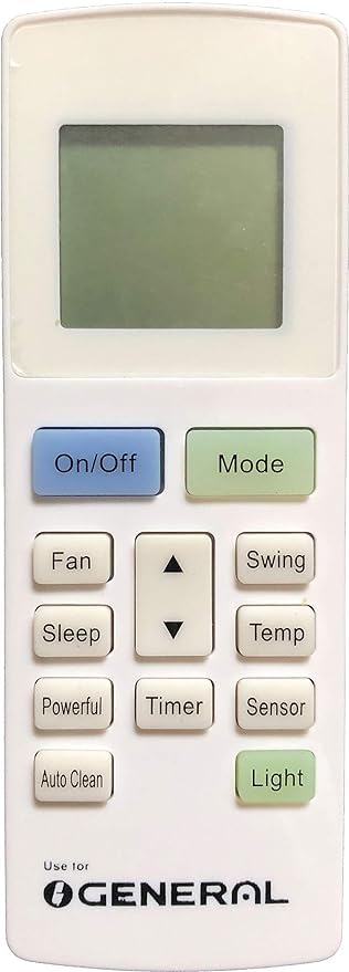 Compatible O General AC Remote – Original YAW1F12 Model for 1, 1.5 & 2 Ton Split/Window ACs - Flymaster Shop