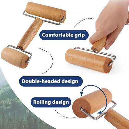 Double Head Wooden Rolling Pin - Flymaster Shop