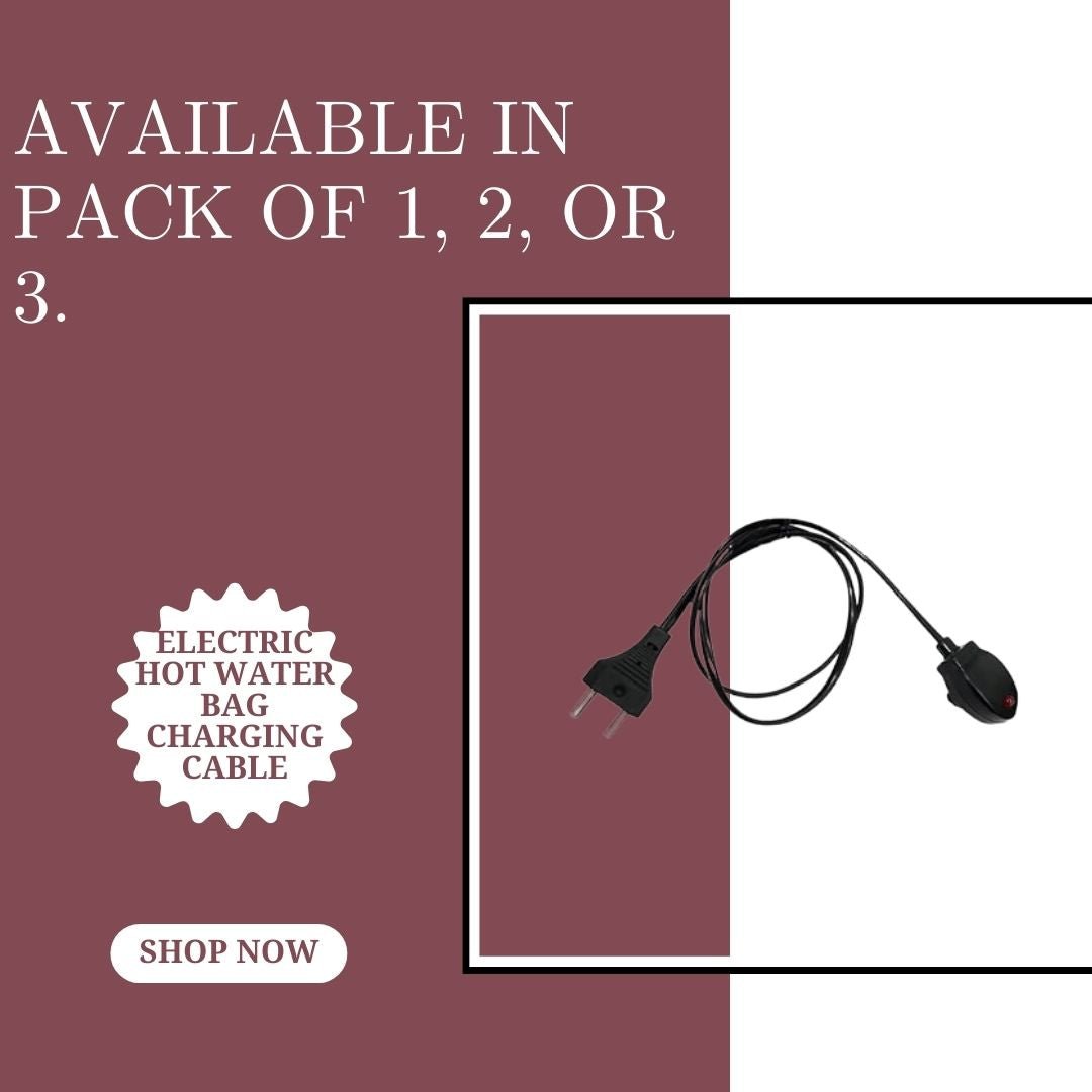 Electric Hot Water Bag - Cable/Electric Pain Relief Heating Bag Chargering Cable - Pack of 1 (Only Charger with Cabel). - Flymaster Shop