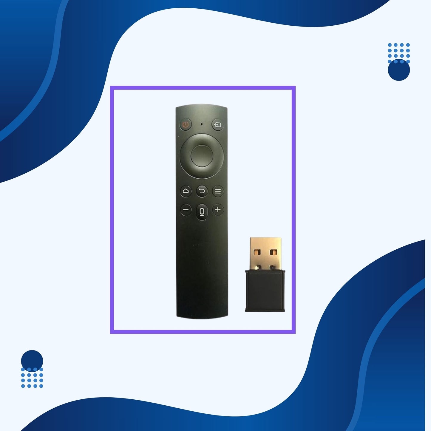 F&D TV Remote with Voice Function & Bluetooth Dongle | Compatible with LED LCD Smart TVs. - Flymaster Shop