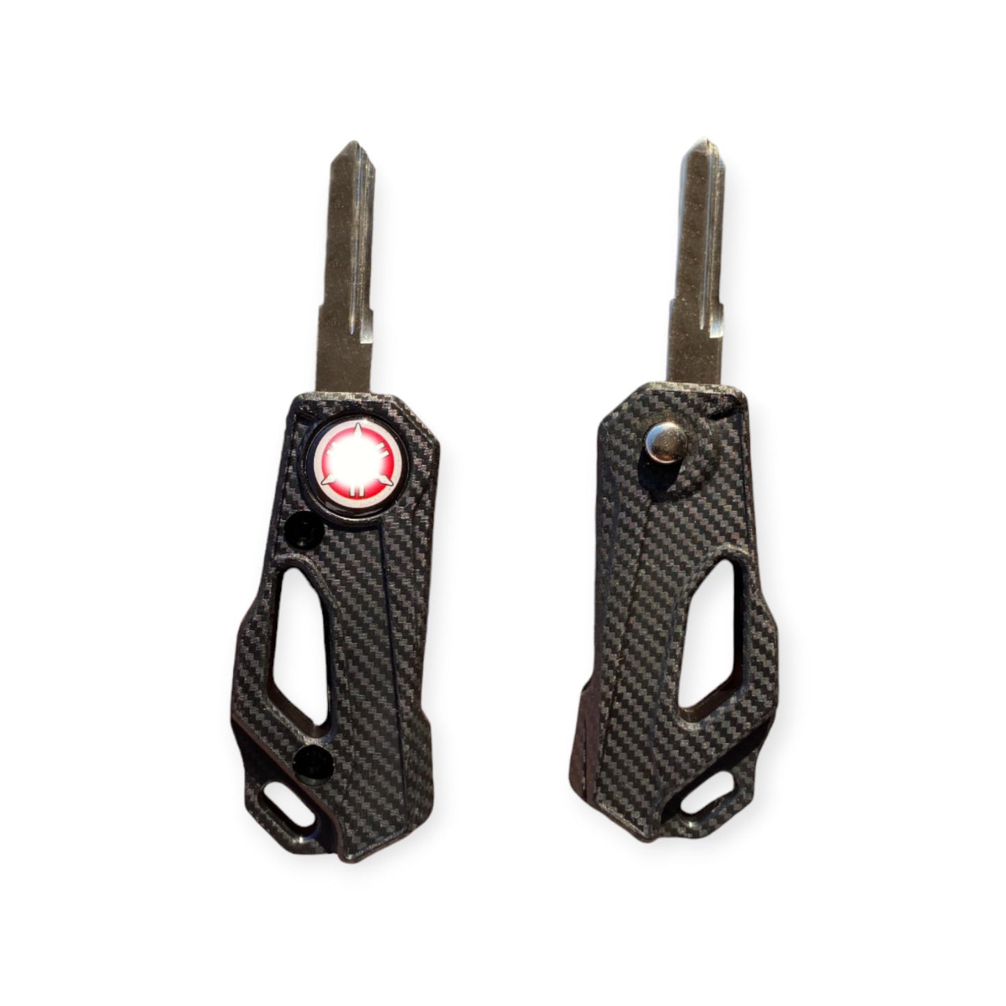 Flip Key Fob Compatible for Yamaha R15: Carbon Finish for Streamlined Access & Enhanced Security - Flymaster Shop