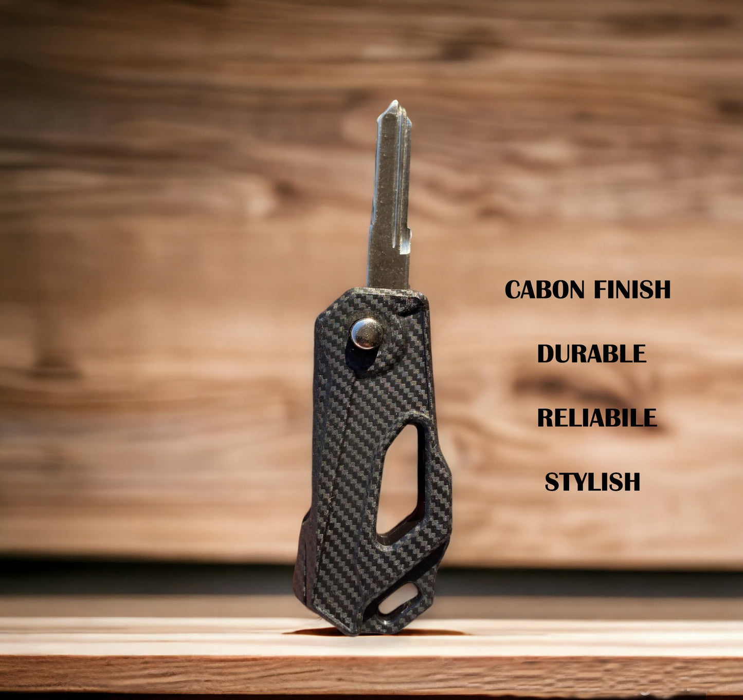 Flip Key Fob Compatible for Yamaha R15: Carbon Finish for Streamlined Access & Enhanced Security - Flymaster Shop