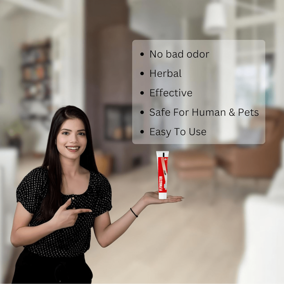 Fly master Herbal Cockroach Gel Pack Of 4|10 Minutes Result Guaranty Removes | Entire Cockroach Infestation Powerful Cockroach Repellent For Home|100% Organic Chemical Free Roach Gel Bait For Home Kitchen - Flymaster Shop
