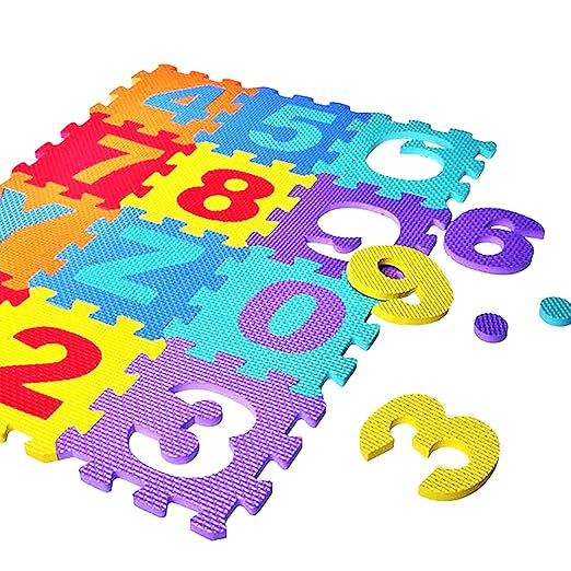 Flymaster 36 Pieces Alphabet & Number Floor Mats for Kids – Puzzle EVA Foam Mat for Children Aged 2+ – Educational, Soft, Non-Toxic, and Safe Play Area. - Flymaster Shop