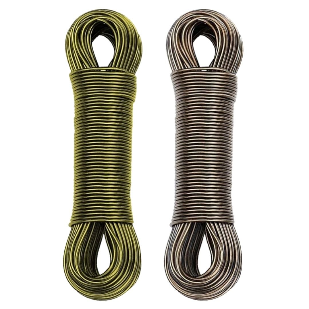 Flymaster PVC Coated Steel Wire Rope for Drying Clothes/Clothesline, Length 20 Meter (Multi Colour) Pack of 2 - Flymaster Shop