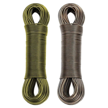 Flymaster PVC Coated Steel Wire Rope for Drying Clothes/Clothesline, Length 20 Meter (Multi Colour) Pack of 2 - Flymaster Shop