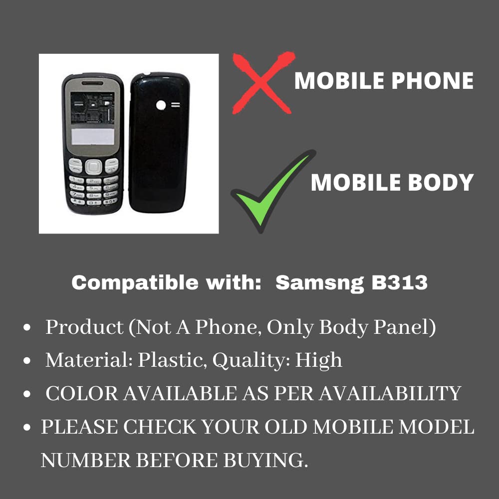 Front and Back Mobile Body Panel for Samsung B313 – Plastic Replacement Shell Case (Multicolor) - Flymaster Shop