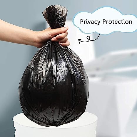 Garbage Bag - 60 Pieces (30 Pieces) 19 Inches X 21 Inches (Pack Of 2, Black, plastic) - Flymaster Shop